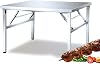 Stainless Steel Prep Table,Folding Kitchen Island Metal Table,Heavy Duty Restaurant Tables,Foldable Commercial Work Bench,Food Prep Station,Portable Utility Workbench for Outdoor Camping Grill Laundry