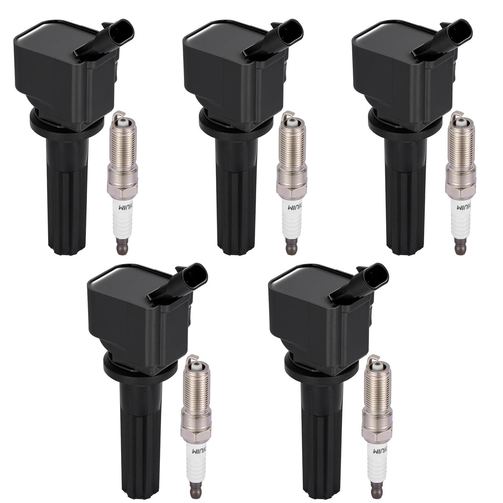 BDFHYK Ignition Coil UF497 and Spark Plug 5019 for Chevrolet Colorado