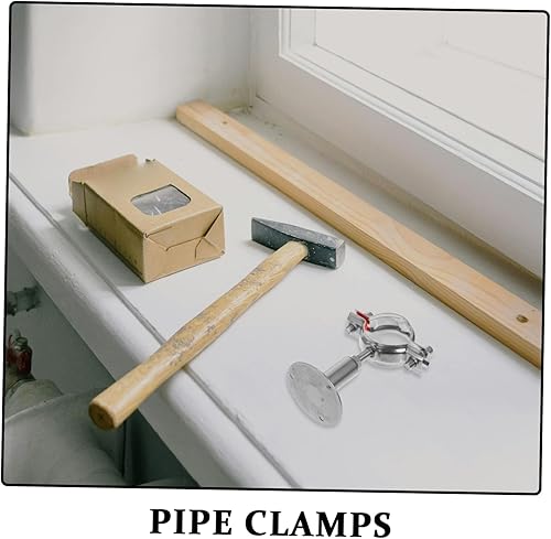 Miniatura 3 de Soporte de tubo de acero inoxidable Soporte de pared Abrazadera de 1.654-1.772 in Multipropósito para tuberías de aguagas Montaje de ventilador de