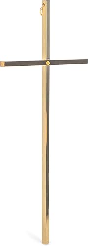 Miniatura 3 de Dicksons Goldtone - Cruz de pared decorativa de metal de 8 pulgadas