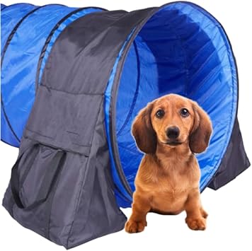 Japard Dog Agility Equipment, 18 Inch - 22 Inch Adjustable Tunnel Sandbags 2 Pack, Holding Bags Only, Training Weight Bags, Outdoor Indoor Water-Proof