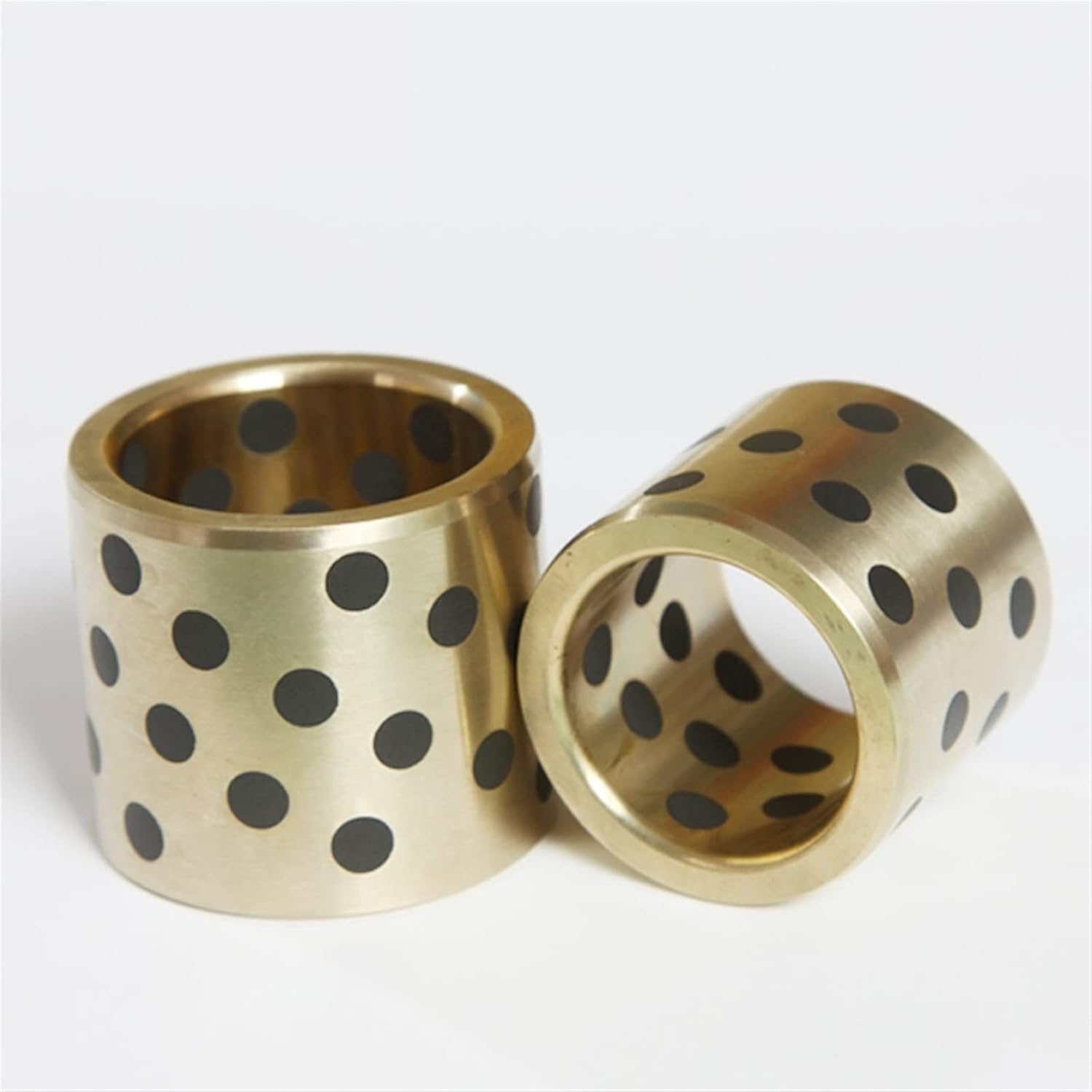 1210/1212/1215/1220/1225 Inlaid Graphite Copper Sleeve Oil-Free Bushings Self-lubricating Oil Bearing Copper Sleeve 1Pcs (Size : 12x16x10)