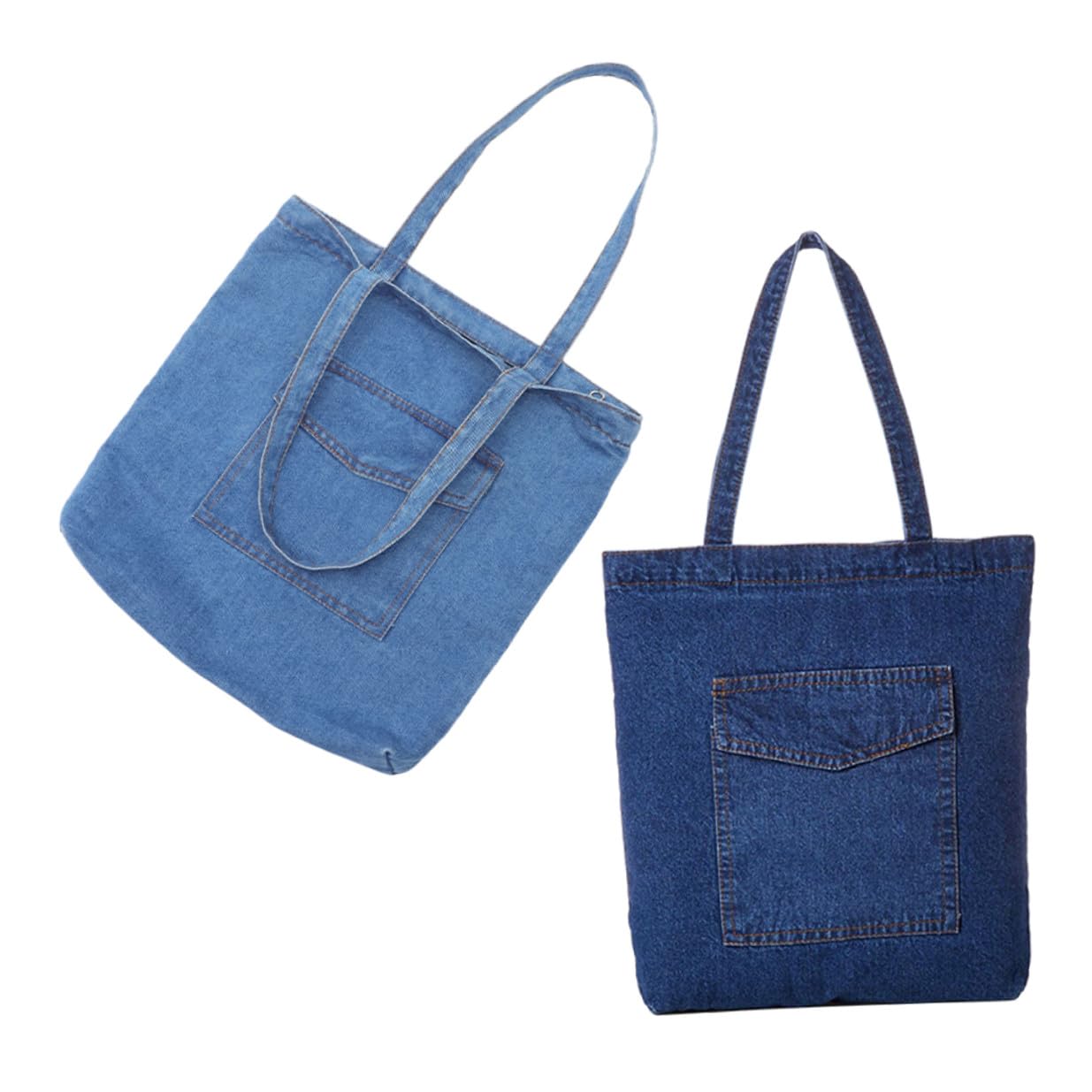 ifundom Borsa Tracolla Donna in Denim Grande Capacità, Leggera e Versatile, Spalla Singola Comoda per Uso Quotidiano e Lavoro, Design alla Moda Unico