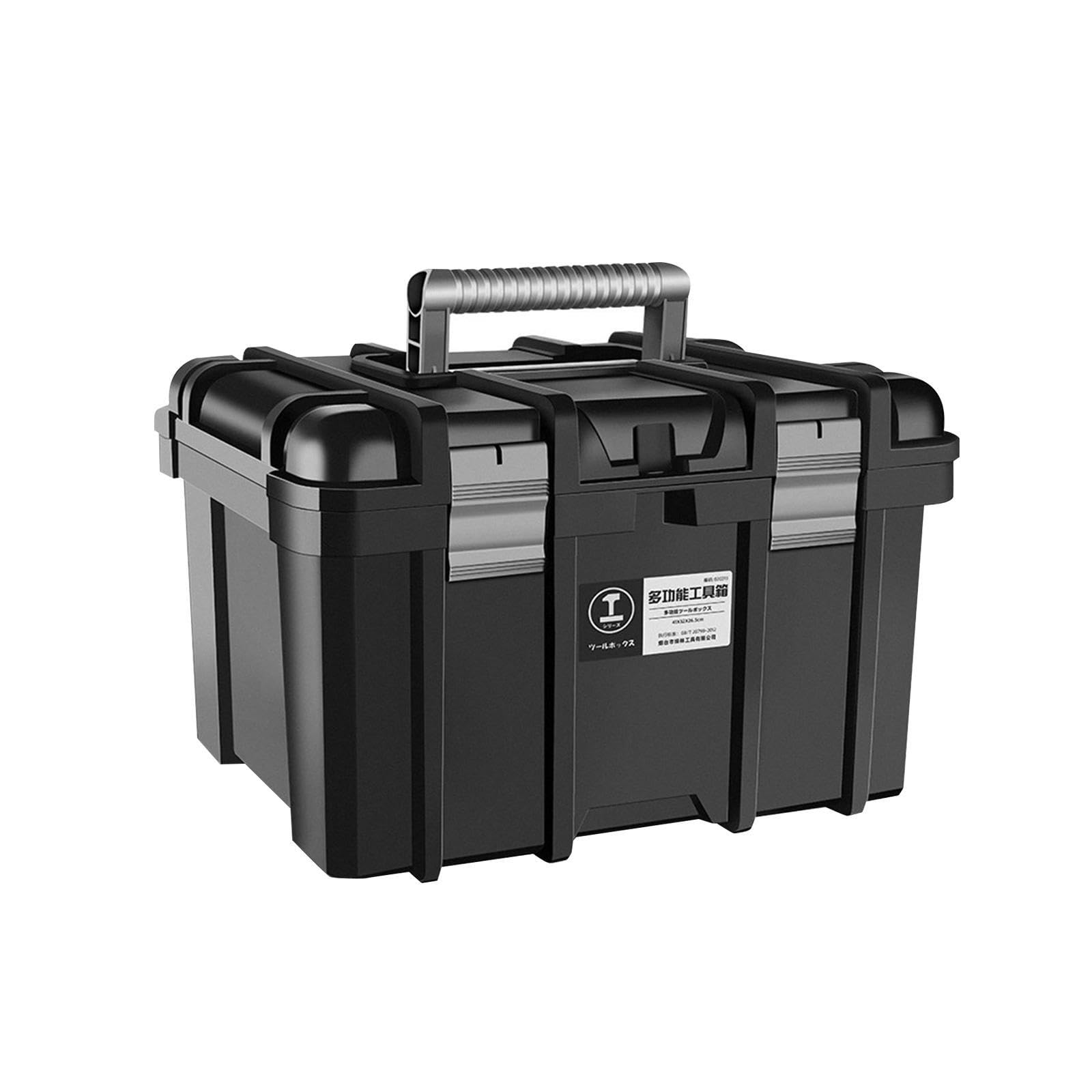 Organizer per cassetta portautensili portatile multifunzione con coperchio per riporre gli attrezzi e trasportare facilmente gli articoli di ferramenta Utensili manuali Trapano per trapano a