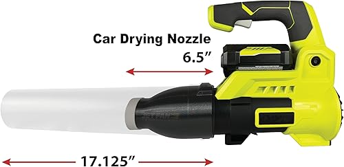 Miniatura 3 de Tier 1 3D Prints Boquilla de secado para automóvil Ryobi 40V Jet Fan 525CFM (RY40408VNM) Punta de boquilla sopladora de hojas