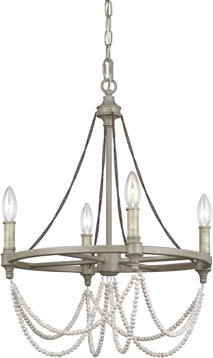 Feiss Generation Lighting-Sean Lavin-Chandelier 4 Light Steel in Traditional Style-18 Inch Wide by 23.88 Inch Tall