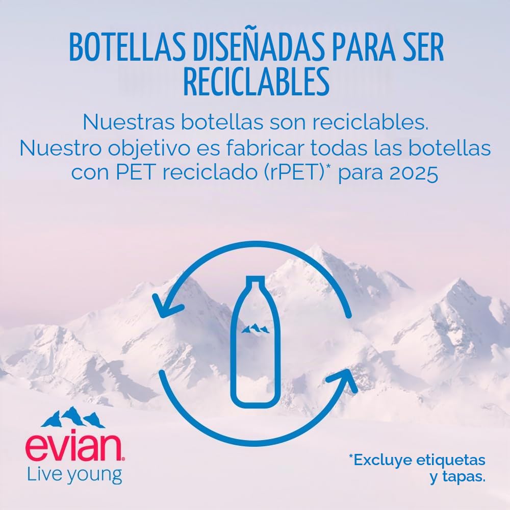 Agua mineral Evian 12 x 750 ml