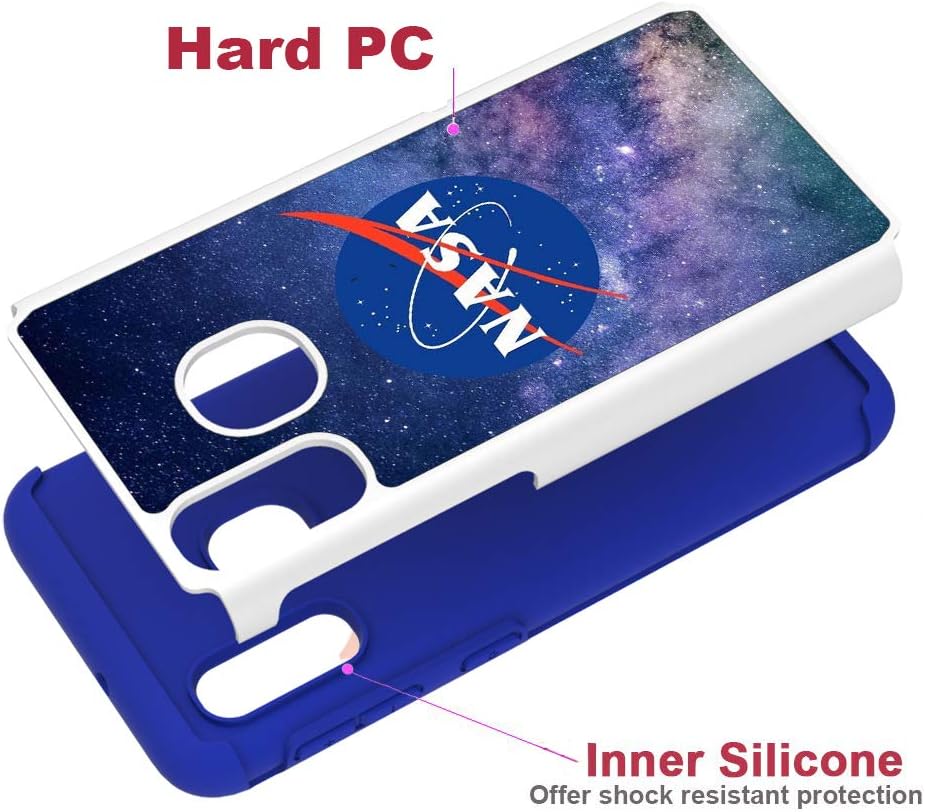 Samsung Galaxy A10e Case - Outer Space Galaxy Sky with Stars NASA Pattern Shock-Absorption Hard PC and Inner Silicone Hybrid Dual Layer Armor Defender Protective Case Cover for Samsung Galaxy A10e