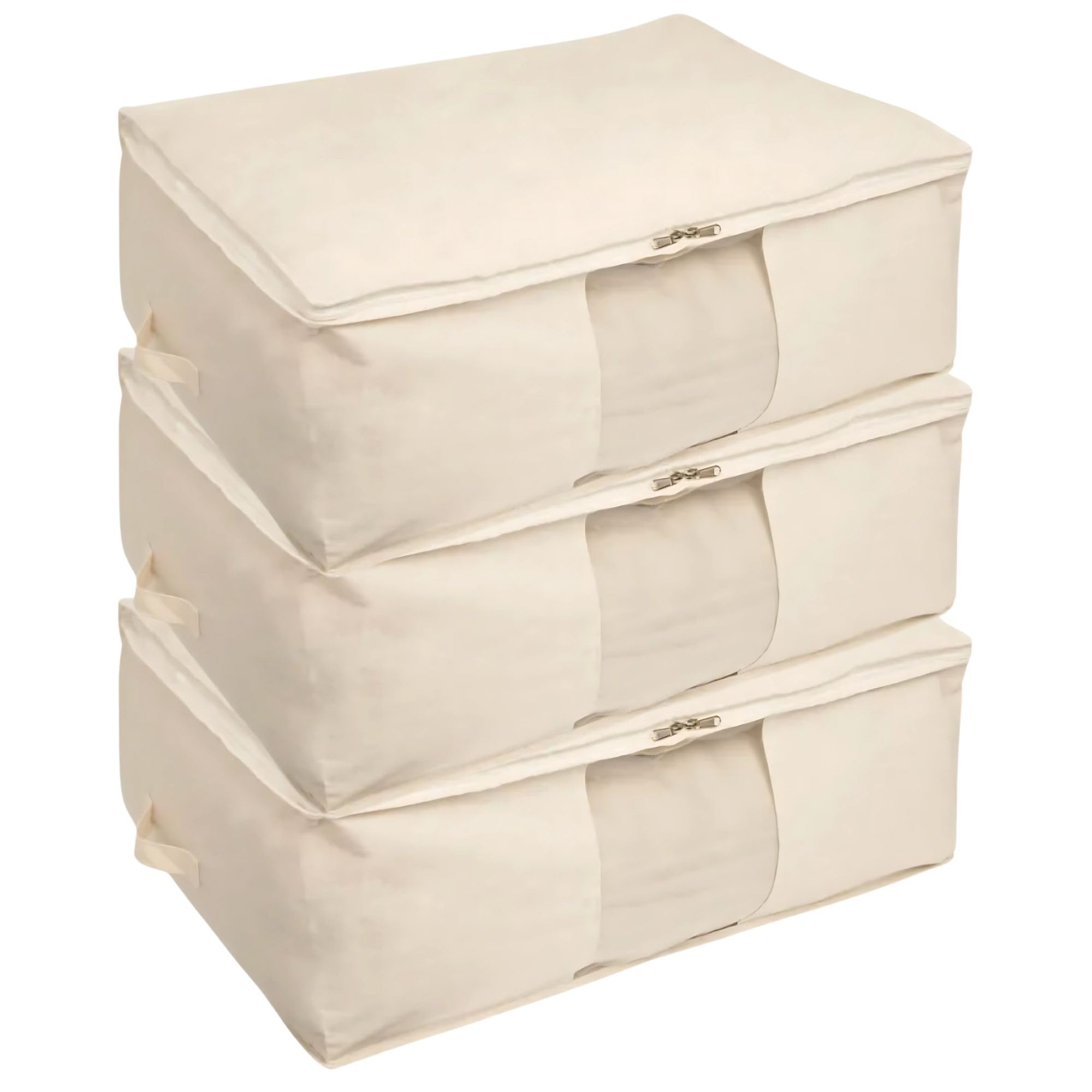 Gowloz Cotton Garment Organizer Bag, Premium Cotton Storage Solution for Safeguarding and Organizing Sarees, Dresses, Shirts, Pants, Toys, Books, (18 x 43 x 35 cm, Pack of 3) (B0CY2VQGVK) Amazon Price History, Amazon Price Tracker
