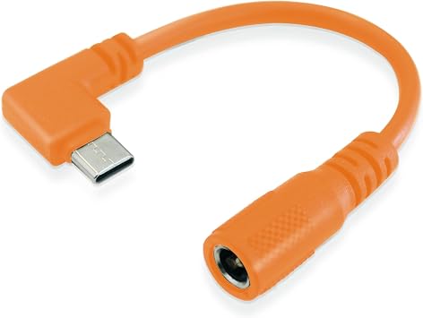 Heated Jacket Adapter Charger 12V Type C Voltage Step Up DC Plug Adapter Charger Cable for Milwaukee, M12, Metabo, Snap-on, Craftsman, AEG, Makita Orange