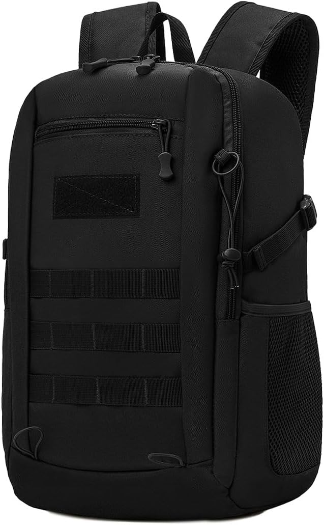 Small Hiking Backpack 8L Tactical Backpack with Molle Chest Strap Back Ventilation Women Men Teenagers Hiking Travel Camping Trekking Outdoor Backpacks Waterproof