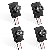 Vista 28 de Greencycle Interruptor de luz basculante de un solo polo, interruptor de luz de paleta de 15 amperios, interruptores Sp blancos, 120V-277V CA