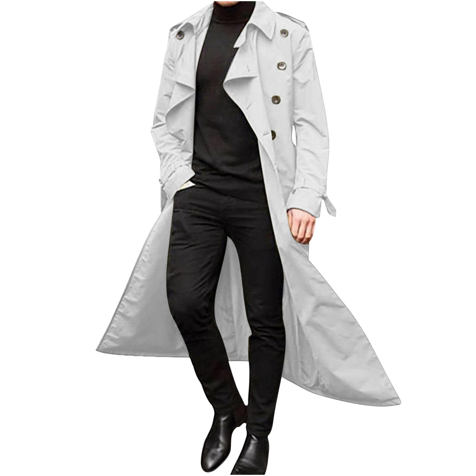 Trench Coat Mens Smart Jacket Sale Mens Overcoat Smart Long Coat