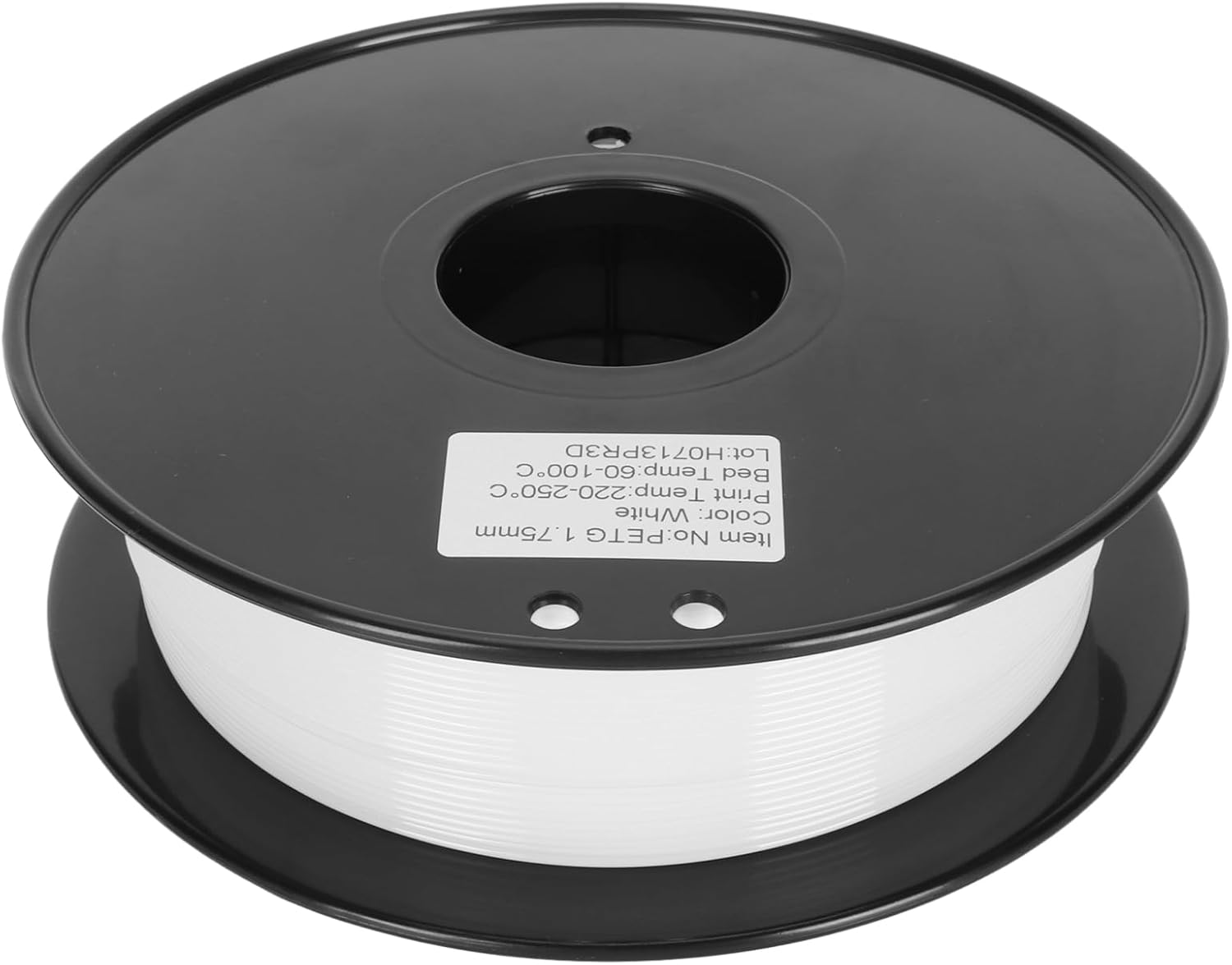 PETG 3D Printer Filament, 1.75mm Diameter Accuracy 0.02mm, 1KG 2.2LBS Spool, Durably and to Use, Wide Range of Applications, Compatible with MK3 Ender (White)