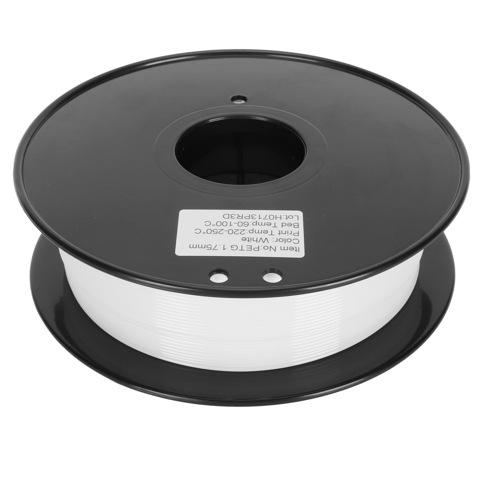 Ejoyous Filamento para Impresora 3D PETG 1.75mm, Precisión 0.02mm, (WHITE)