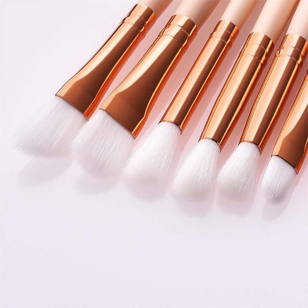 Pennello Ombretto Pennello Trucco Occhio Legno Set Occhio 12 Pezzi Pennello Manico di Alta qualità Pennello Rullo Set Bigodini per Capelli