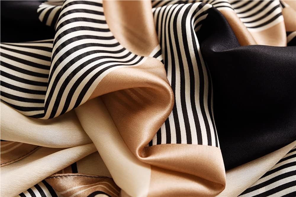 MEISEE 100% Mulberry Silk Long Scarf for Women Large Oblong Sunscreen Shawls Wraps Neck Headscarf Hair Wraps Gift Packed - Image 3