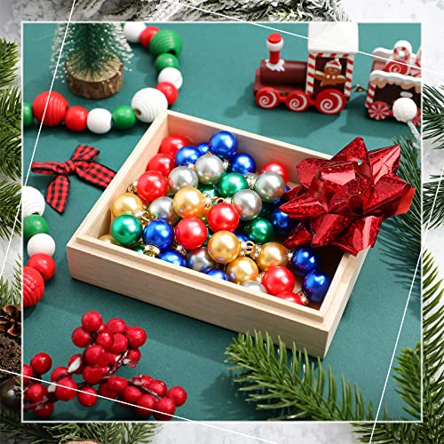 Mini Multicolor Christmas Ball Ornaments Small Vintage Ball Ornaments For Christmas Tree Plastic Ball For Seasonal Decor Party Holiday Indoor Wedding Decor, 0.6 Inch (160 Pcs) #TOP4