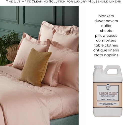 Miniatura 4 de Le Blanc White Flowers Linen Wash - Limpiador de ropa de lujo para ropa de cama y mesa, 64 onzas (paquete de 1)
