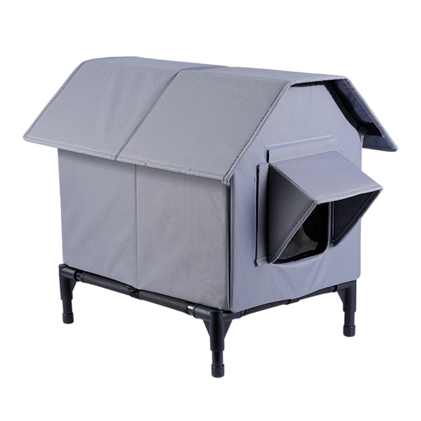 Feral Cat Haven - Weatherproof Pet Enclosure, Stray Cat Shelter, Insulated Winter House for All Season, Protective Shelter, Cold Resistant Design, Pets Accessory for Community Use on Garden