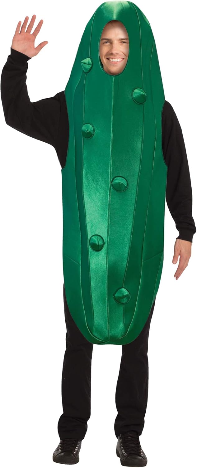 Rasta Imposta Ultimate Green Pickle Dill Condiment Party Halloween Costume, Men's Adult One Size