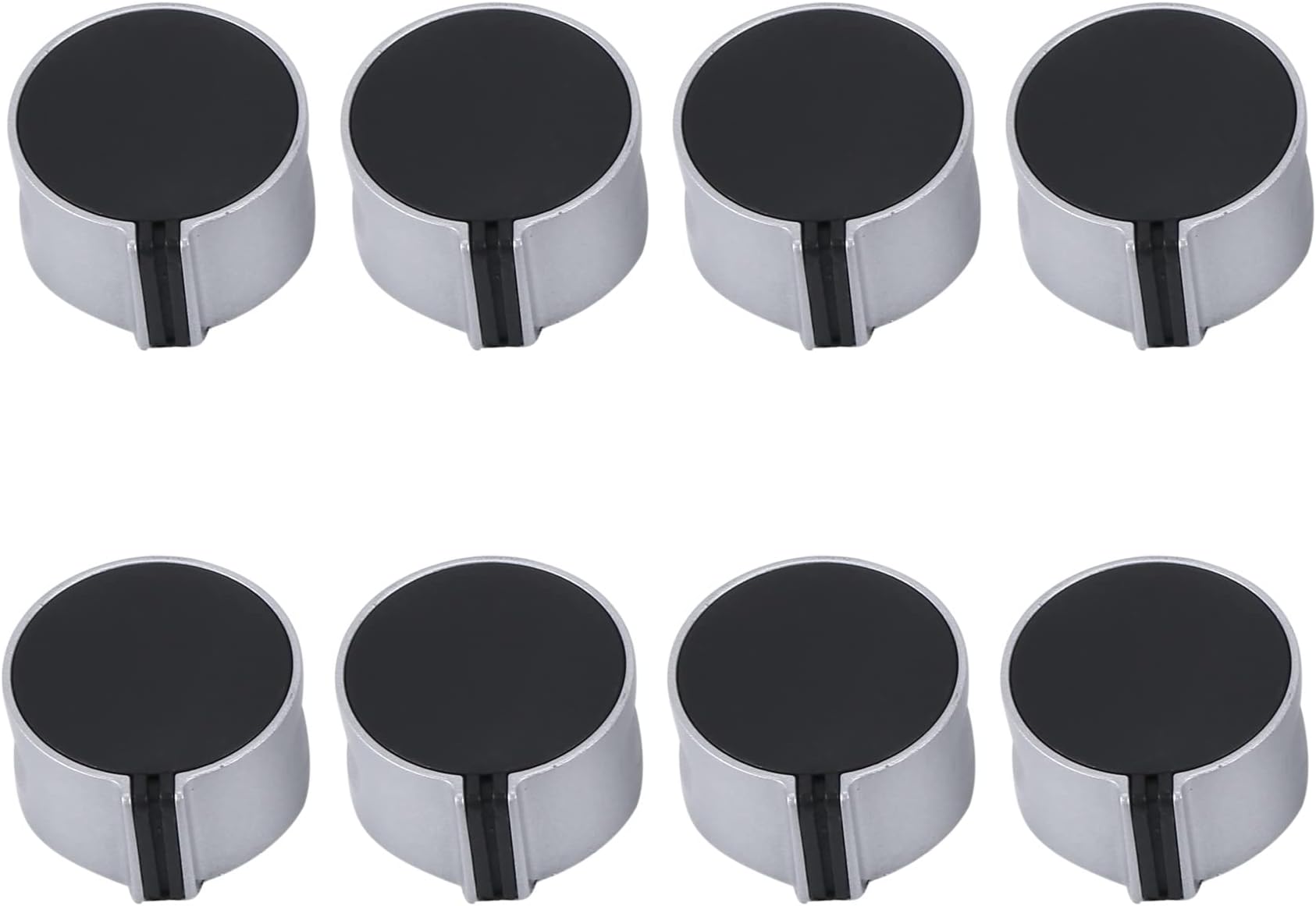 8 PCS Gas Stove Knob,8mm Cooker Control Switch Range Oven Knobs Cooktop Burner Knob for Kitchen Replacement Accessories