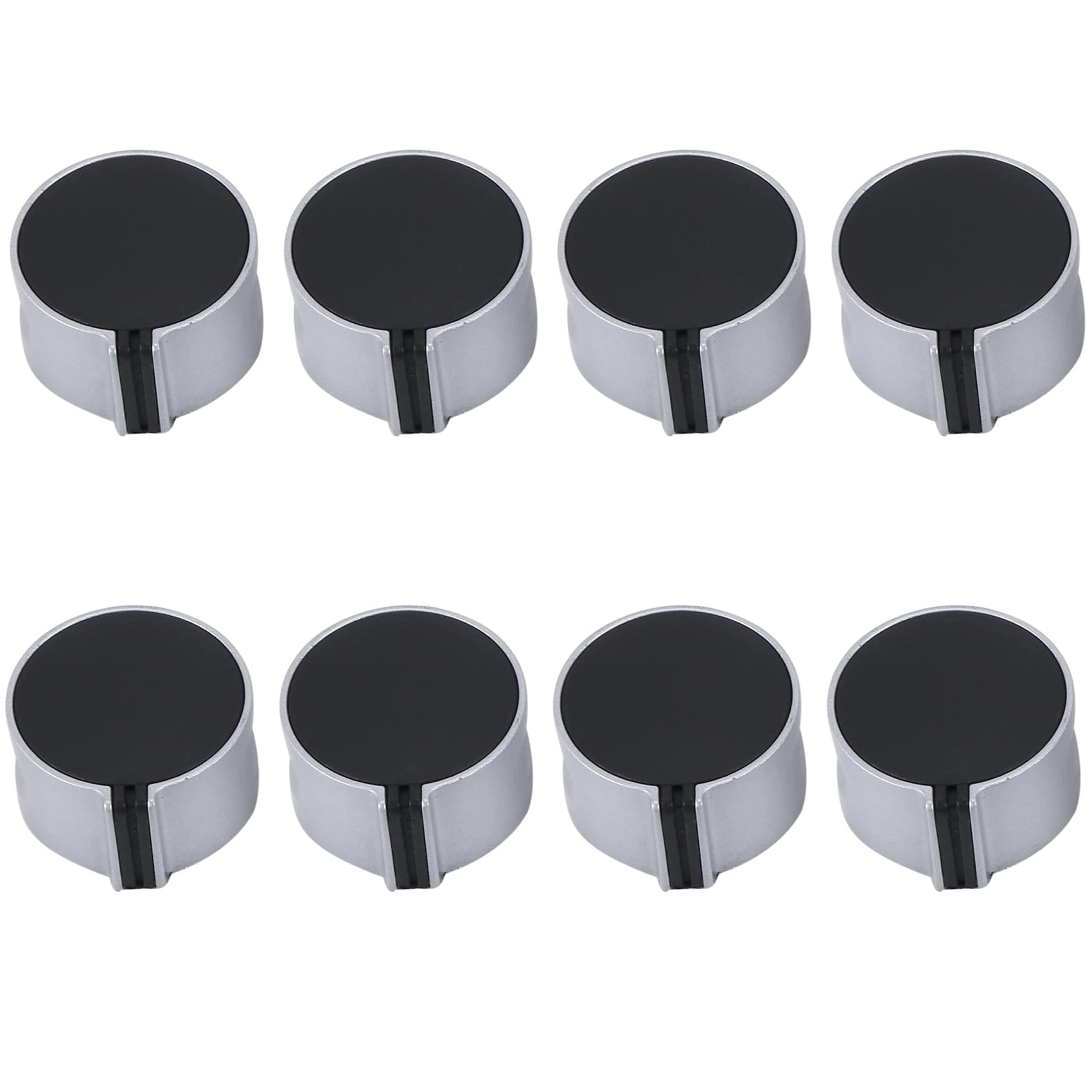 8 PCS Gas Stove Knob,8mm Cooker Control Switch Range Oven Knobs Cooktop Burner Knob for Kitchen Replacement Accessories