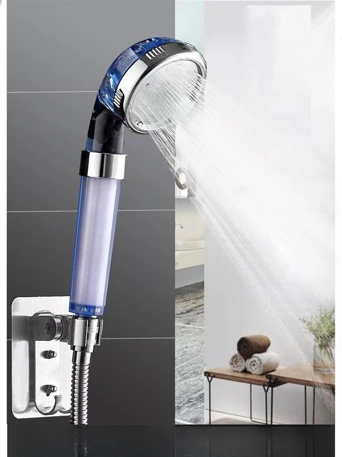 Soffione Doccia Soffione doccia filtro depuratore acqua docce ad alta pressione for set da bagno dispositivo di purificazione multifunzionale(Package A)