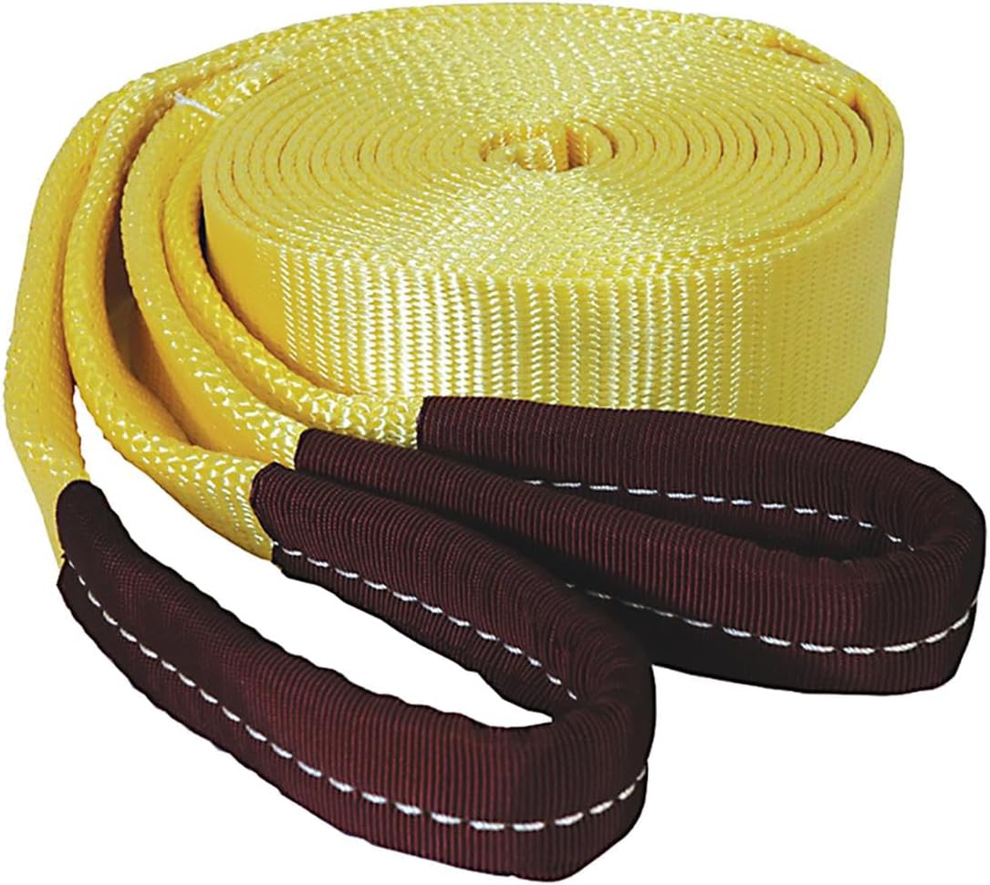 K Tool International Tow Strap with Looped Ends 2in. x 20ft. 15,000 lbs