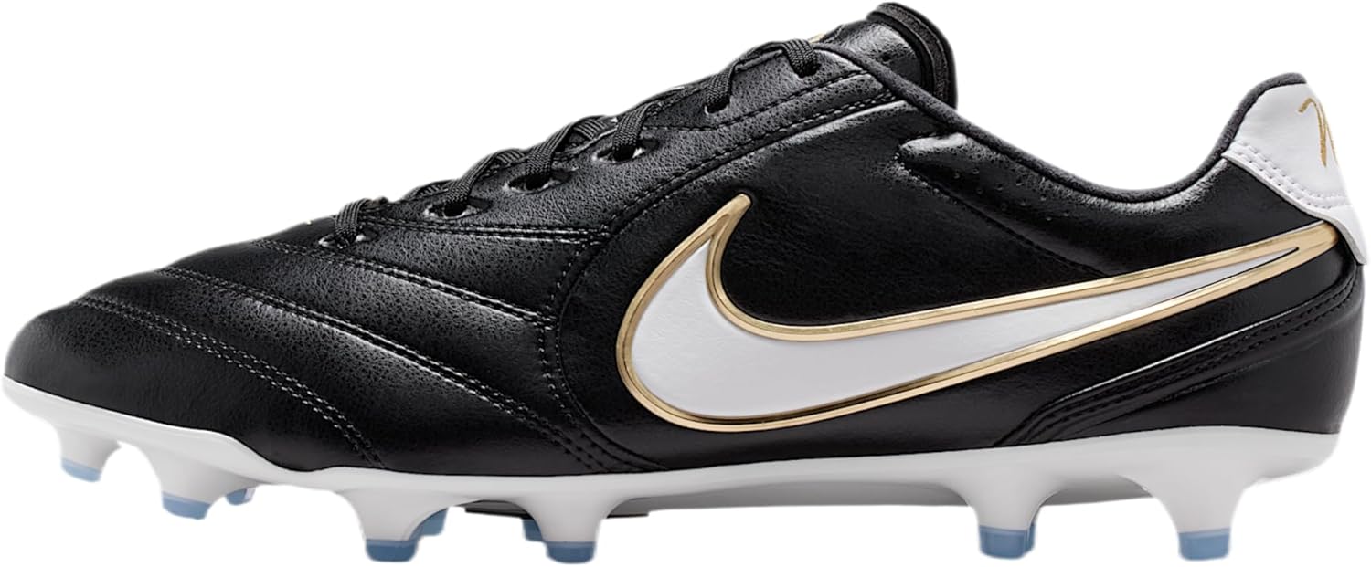 Nike Tiempo Ligera Pro Firm-Ground Low-Top Soccer Cleats (Black/White)