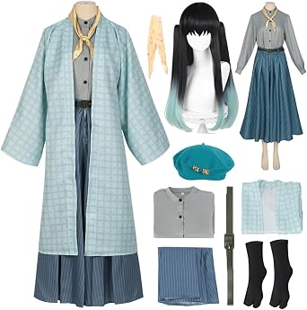 Male Cosplay Kimono Outfit Uniform Suit Halloween WIth Hat