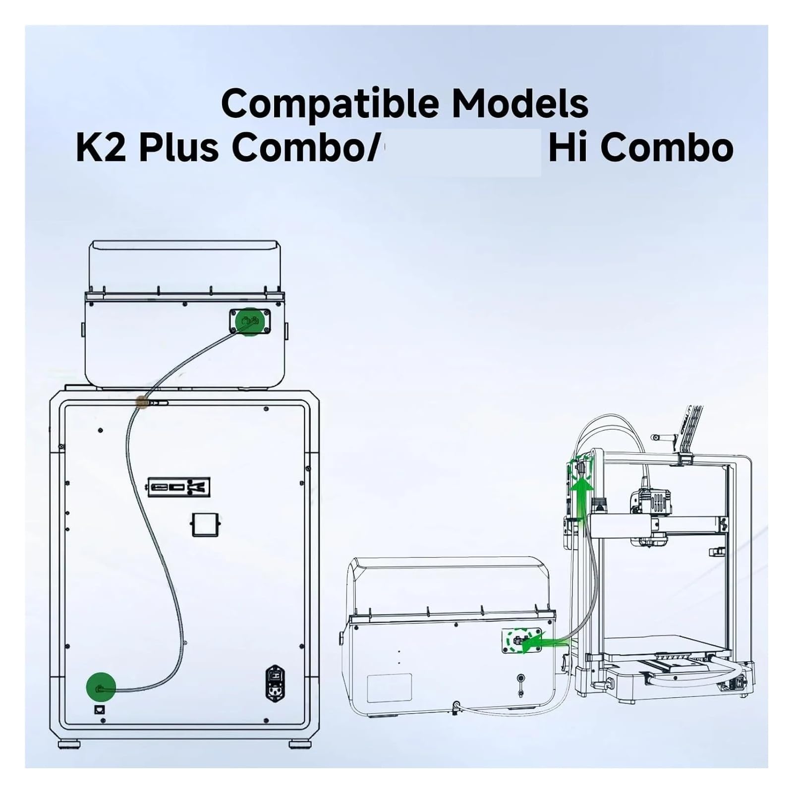 Compatibile con Creality, cavo 485 for CFS K2 Plus Hi 150/100/45 cm | Cavo di comunicazione lungo, sostituzione CFS drop-in, 3 lunghezze disponibili(150cm)