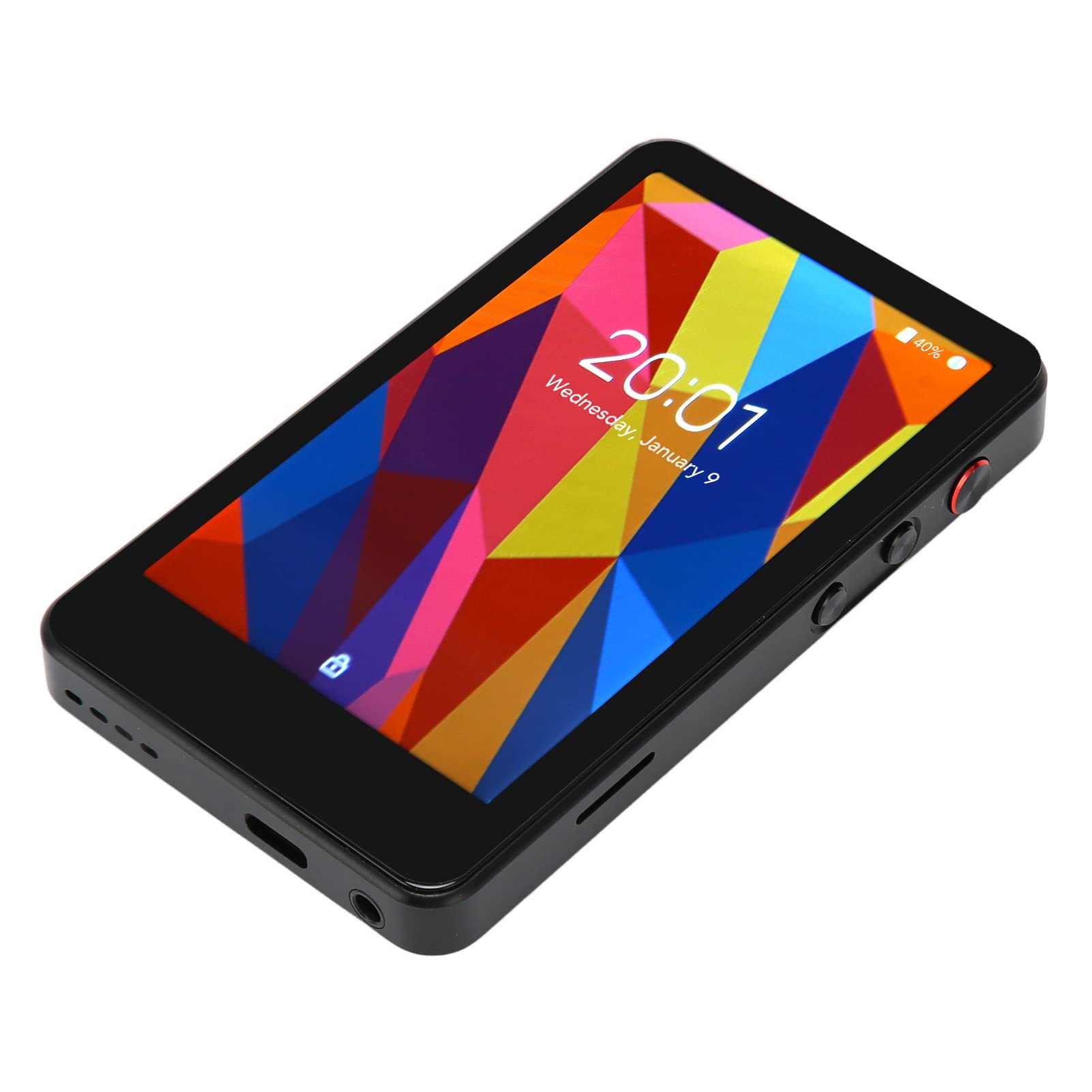 Lettore MP4 Touchscreen 4 Pollici, Bluetooth WiFi, Batteria 30 | Corpo in Lega di Zinco, Uso da Viaggio e Sport, Compatibile con , Scheda da 128GB, Musica HiFi, Compatibile con autoradio.