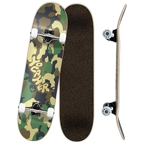 Yocaher Pro Skateboards Blank Checker Camo Professional Complete Skateboard 7 75 w 7Ply Maple Deck Aluminum Alloy Truck