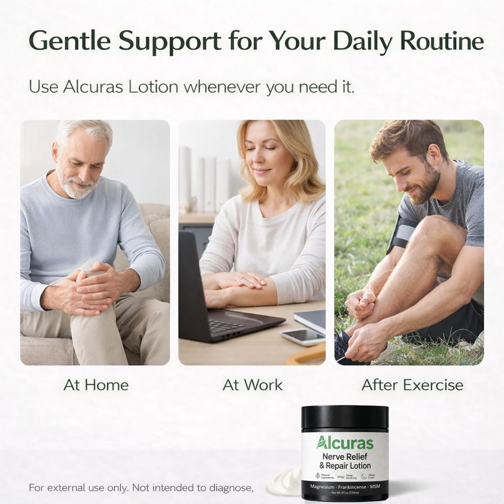Alcuras Cream, 4 fl oz Alcura Lotion with Arnica & Magnesium Cream&Frankincense for Knee, Lumbar, Neck, Hand and Foot (1 pcs) - Image 7