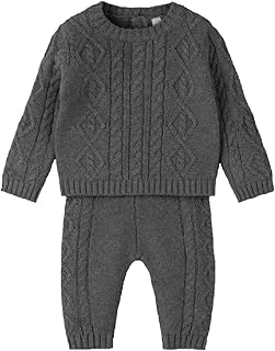 Generic Baby,Clothing,Baby Boys 0-24m,Outfits & Clothing Sets Baby Boys Knitted Set Traditional Jumper and Trousers Cable Knit Outfit 6-9 Months