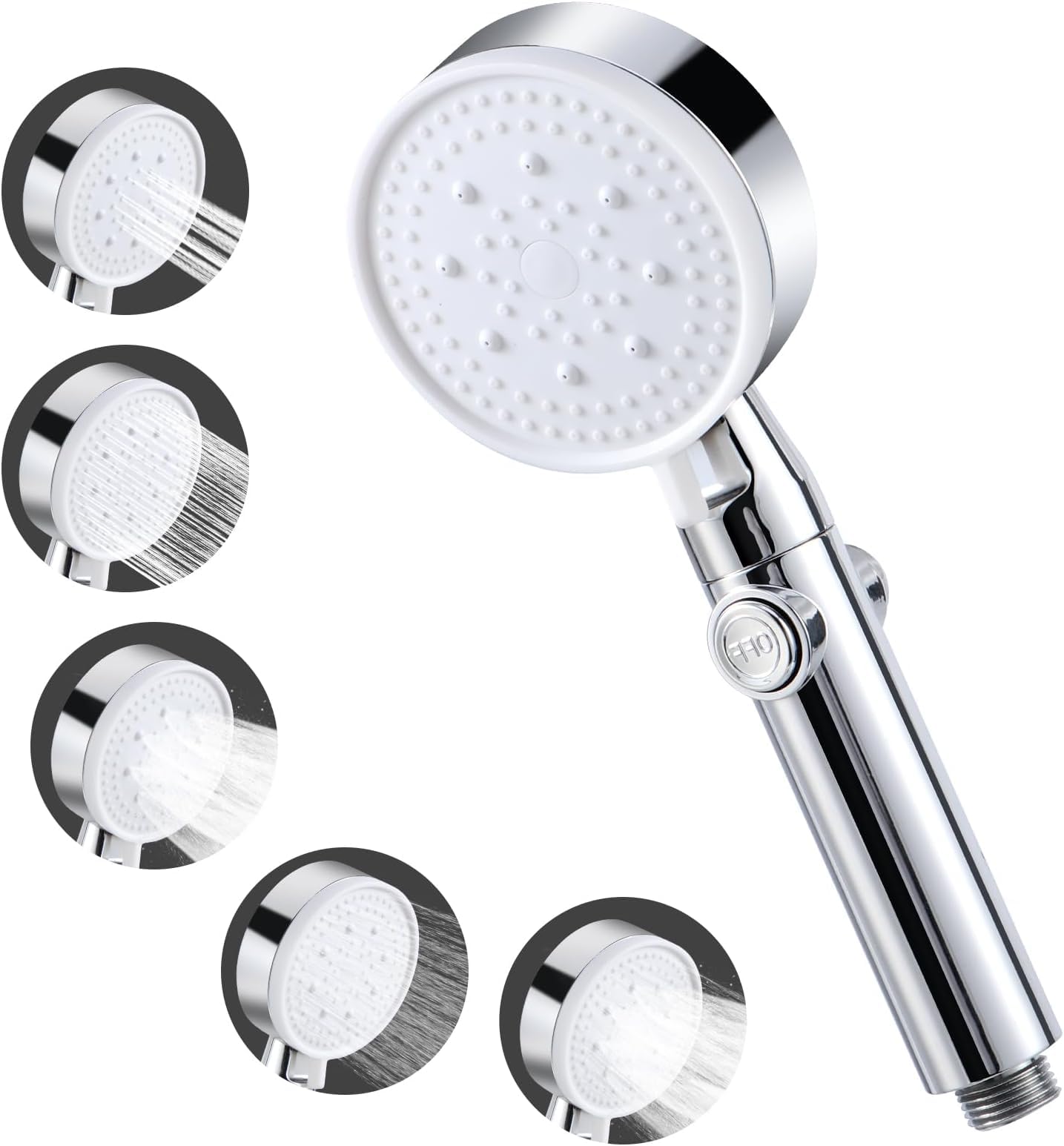 Poire de douche salle de bain avec arrêt pour le confort de toute la famille