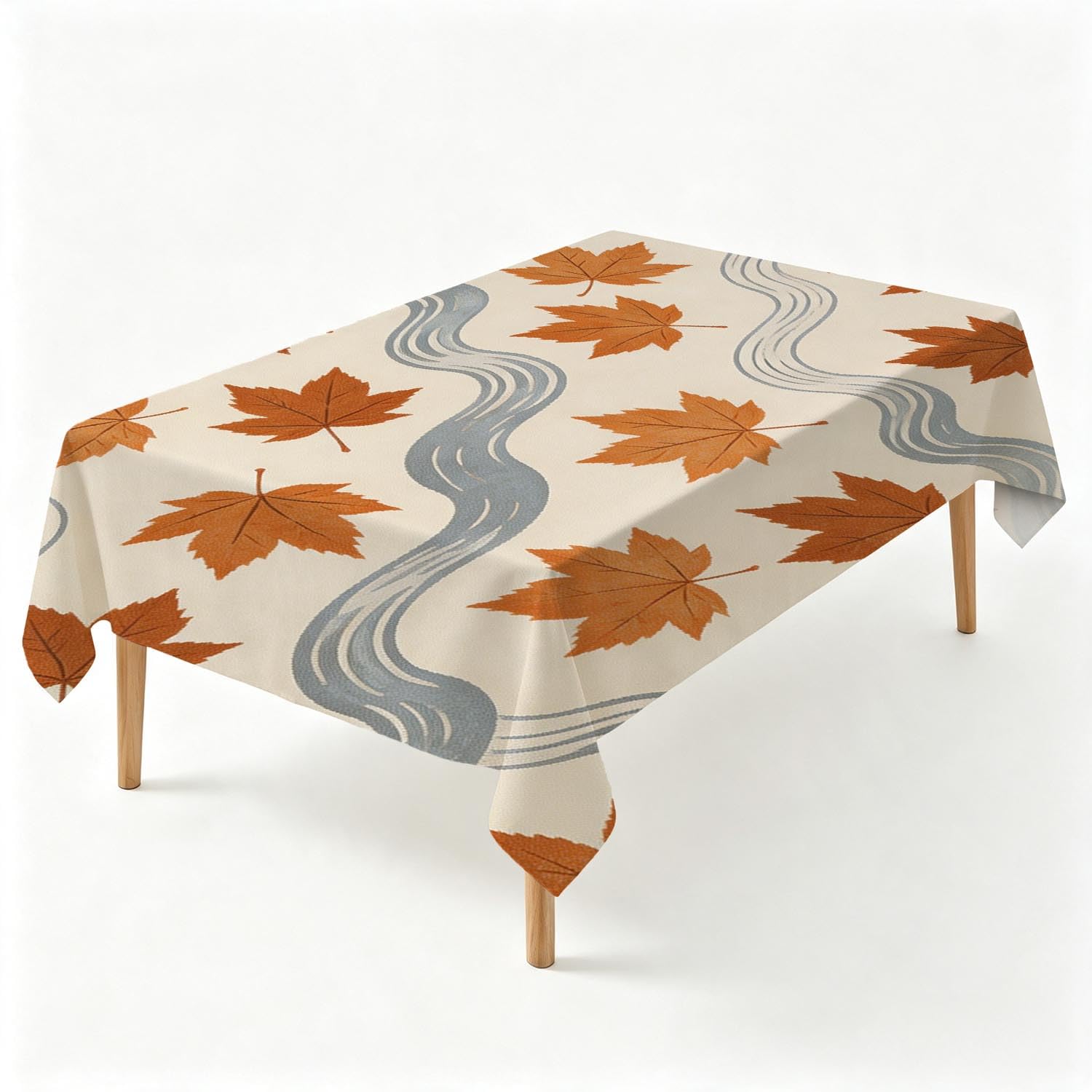 Tovaglia Antimacchia Rettangolare 350x150 cm Foglie D’Acero Autunnali
