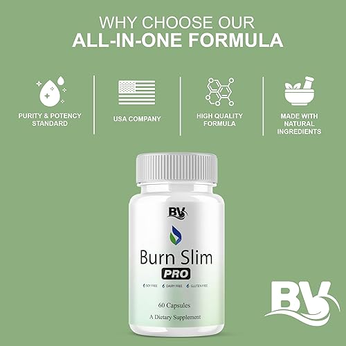 Miniatura 4 de BLUE VIBE Burn Slim Pro Capsules, BurnSlim Advanced - Suplemento de apoyo para la salud y el bienestar, fórmula de apoyo para la salud diaria