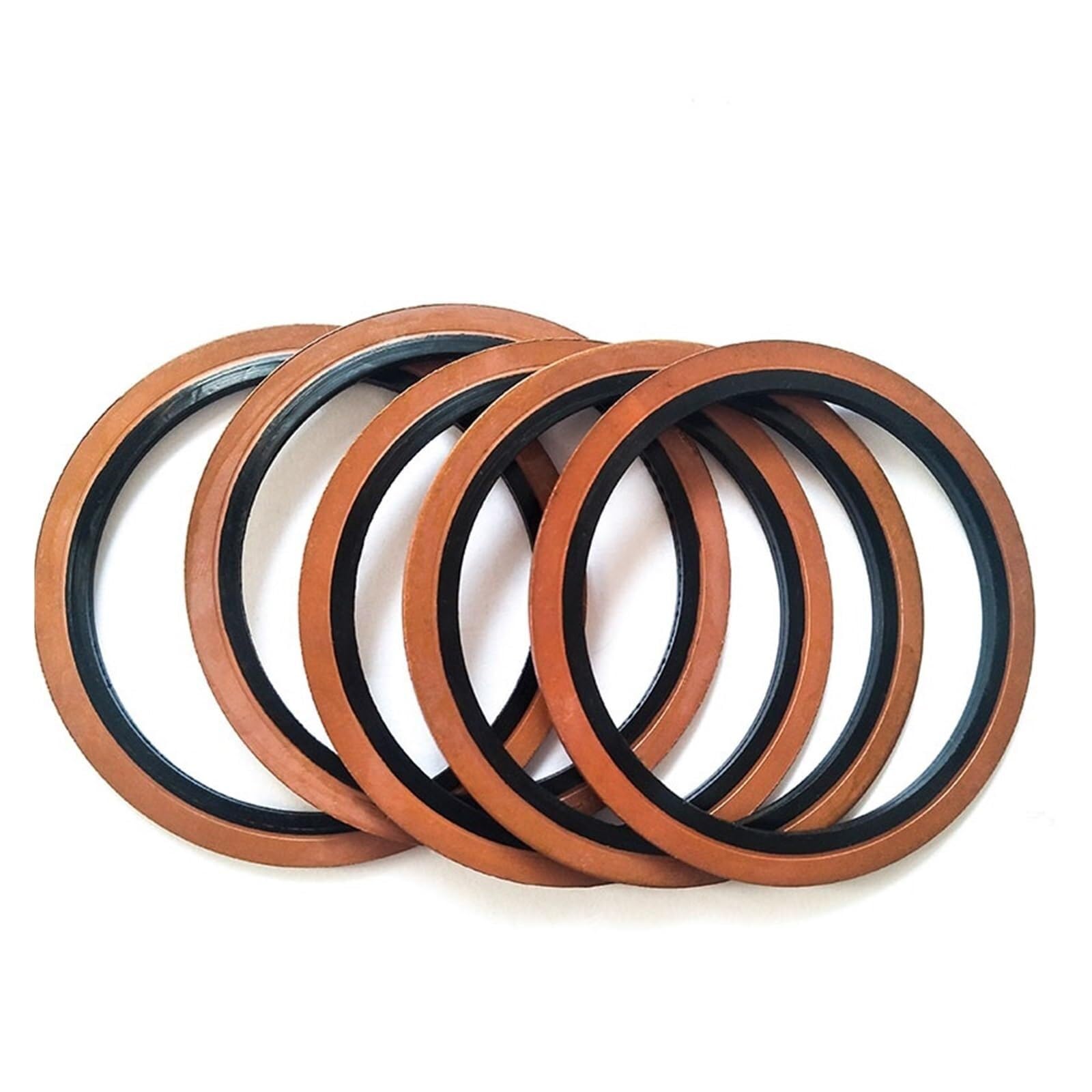 Dichtungsring, 1 Stück M6/M8/M10/M12/M14/M16~60 mm Hochdruck-Hydraulik-Gummi-Ölrohr-Pad-Dichtungsdichtung, NBR-Metall-Kupfer-gebundenes Unterlegscheiben-Sortiment,Gummidichtungen