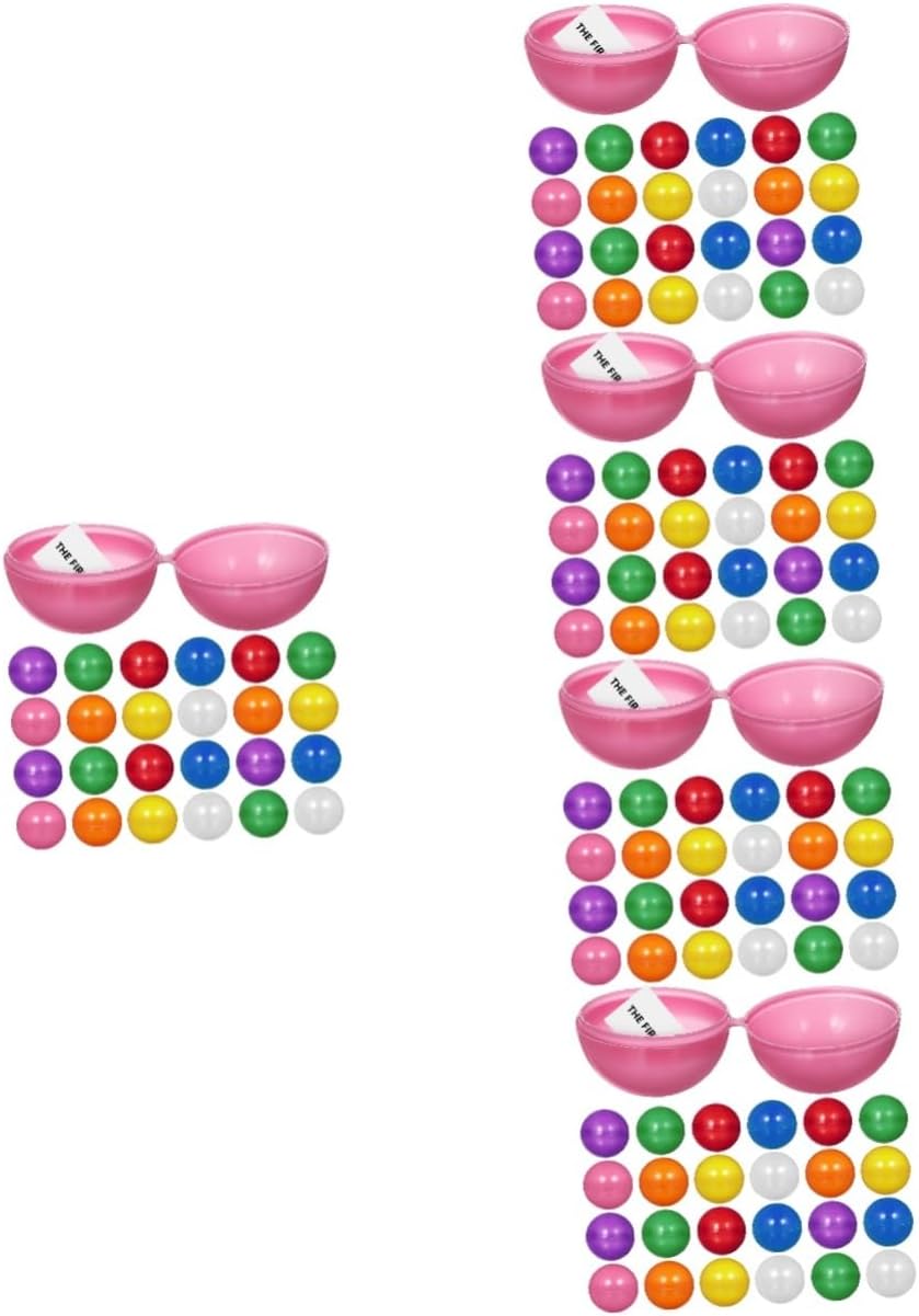 Kisangel Ball Entertainment Balls Draw Game Supplies Picking Balls for Party Transparent Raffle Drum Balls Hollow