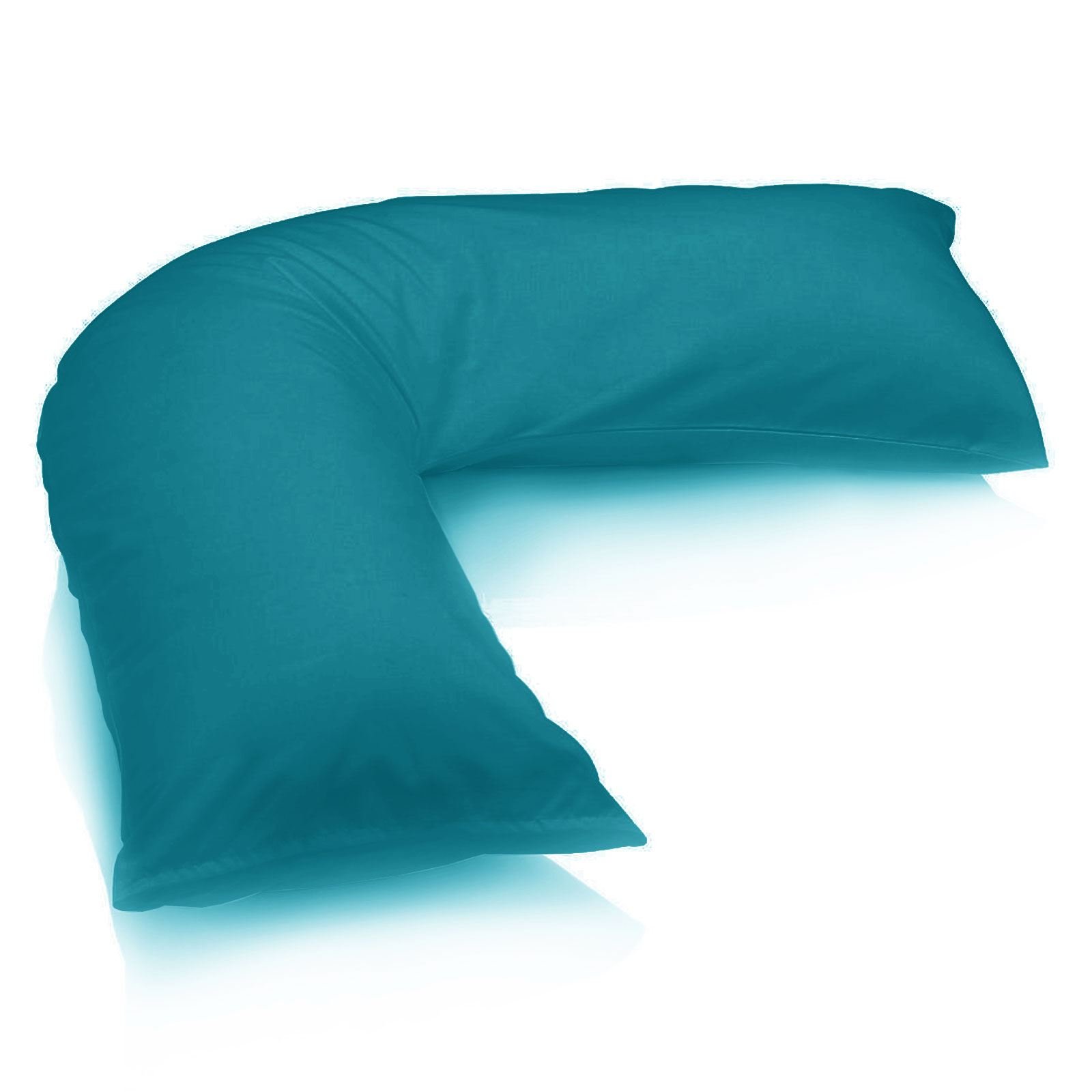 V SHAPED PILLOW COVER CASE MATERNITY ORTHOPAEDIC SUPPORT PREGNANCY BABY NURSING[Teal ,V Pillow Case]