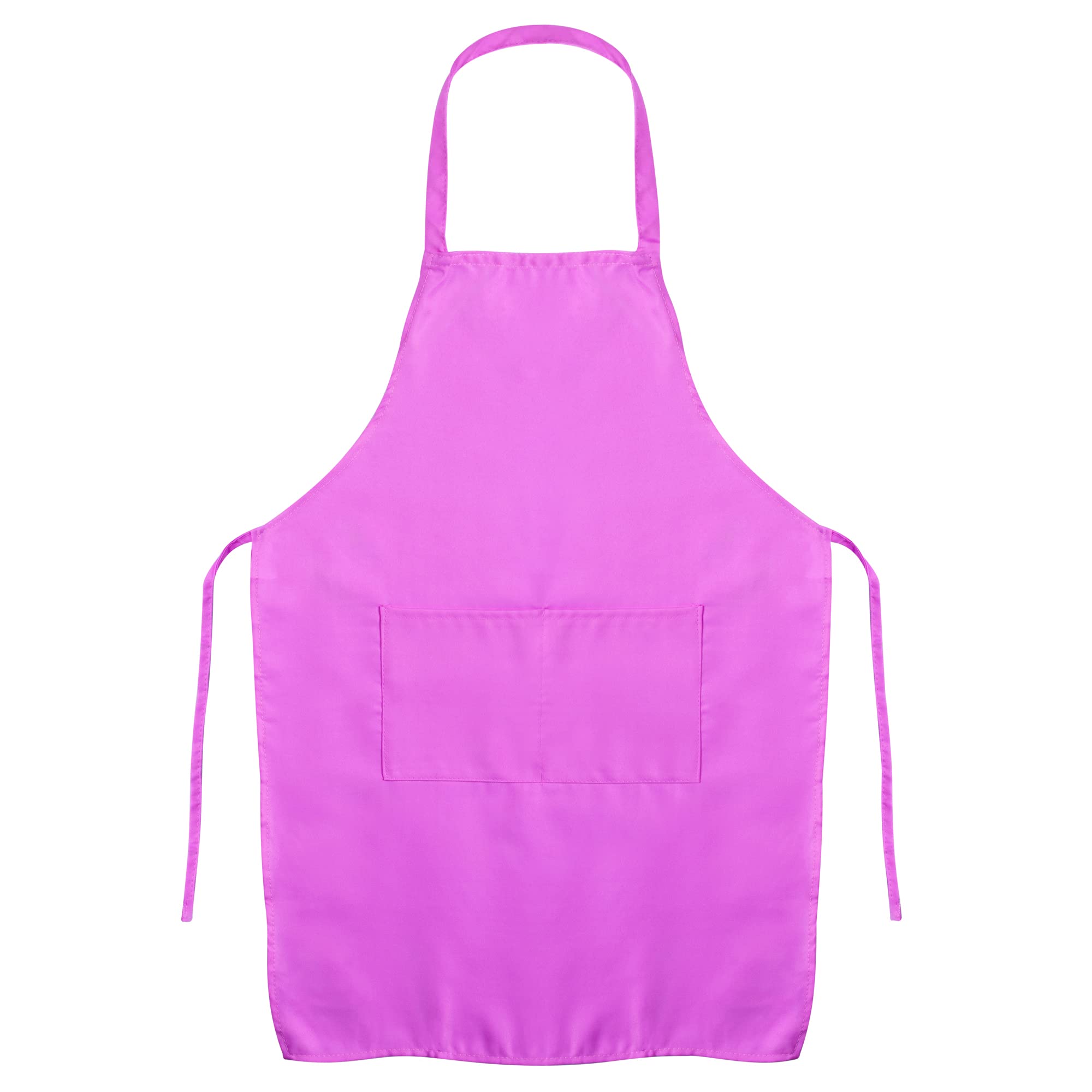 Hardys Plain Kids Apron with 2 Front Pockets - Apron for Secondary School & Primary Ages 8-16 | Durable Kids Aprons Suitable for Craft, Art, Painting, Cooking | 74x54cm Purple