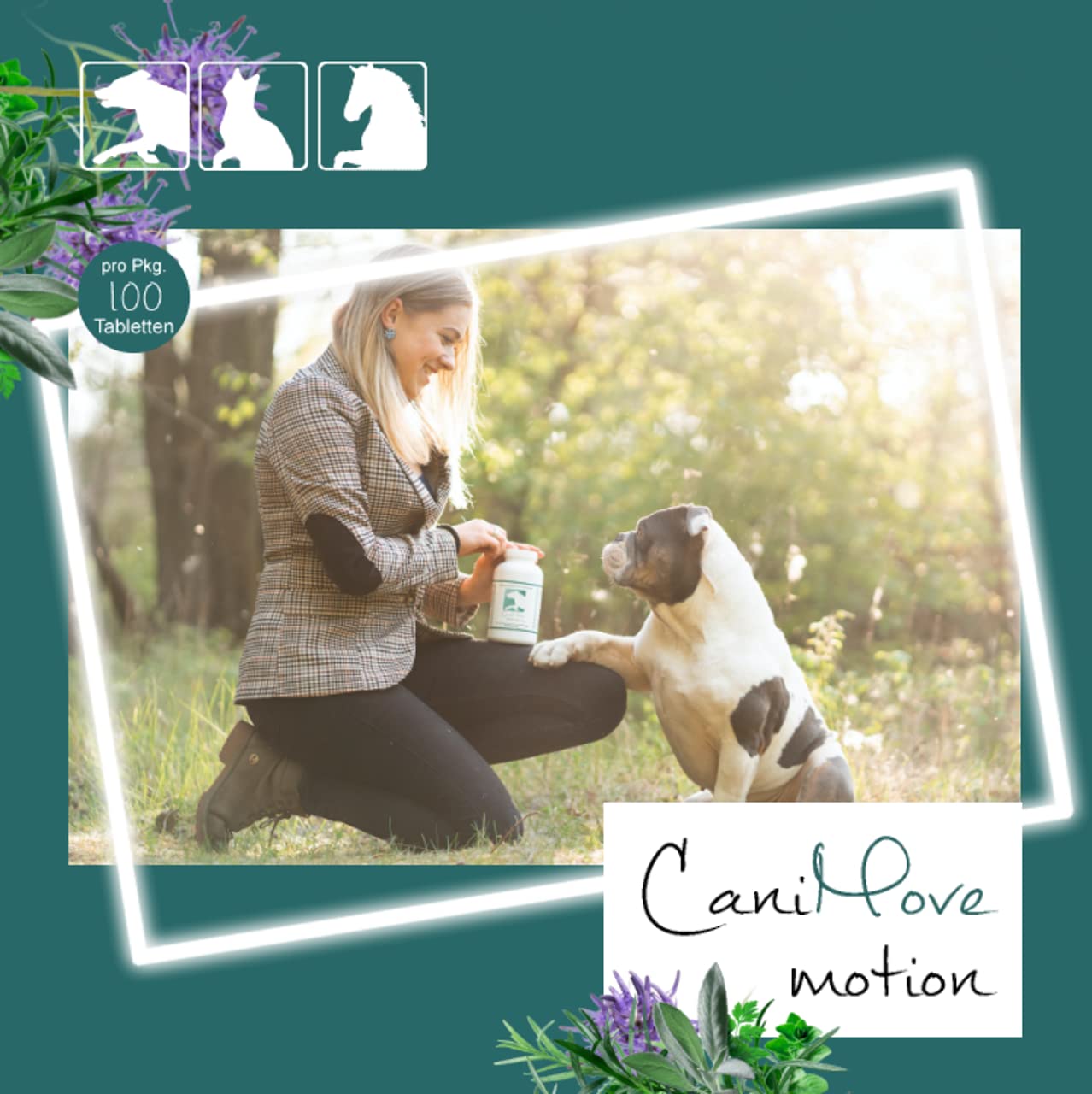 Motion & CaniMove Immune (ehemals EPA70) Maxi, je 1 Packung hochentwickelte Ergänzungsfuttermittel für große Hunde zur Unterstützung bei degenerativen Problemen des Bewegungsapparates.