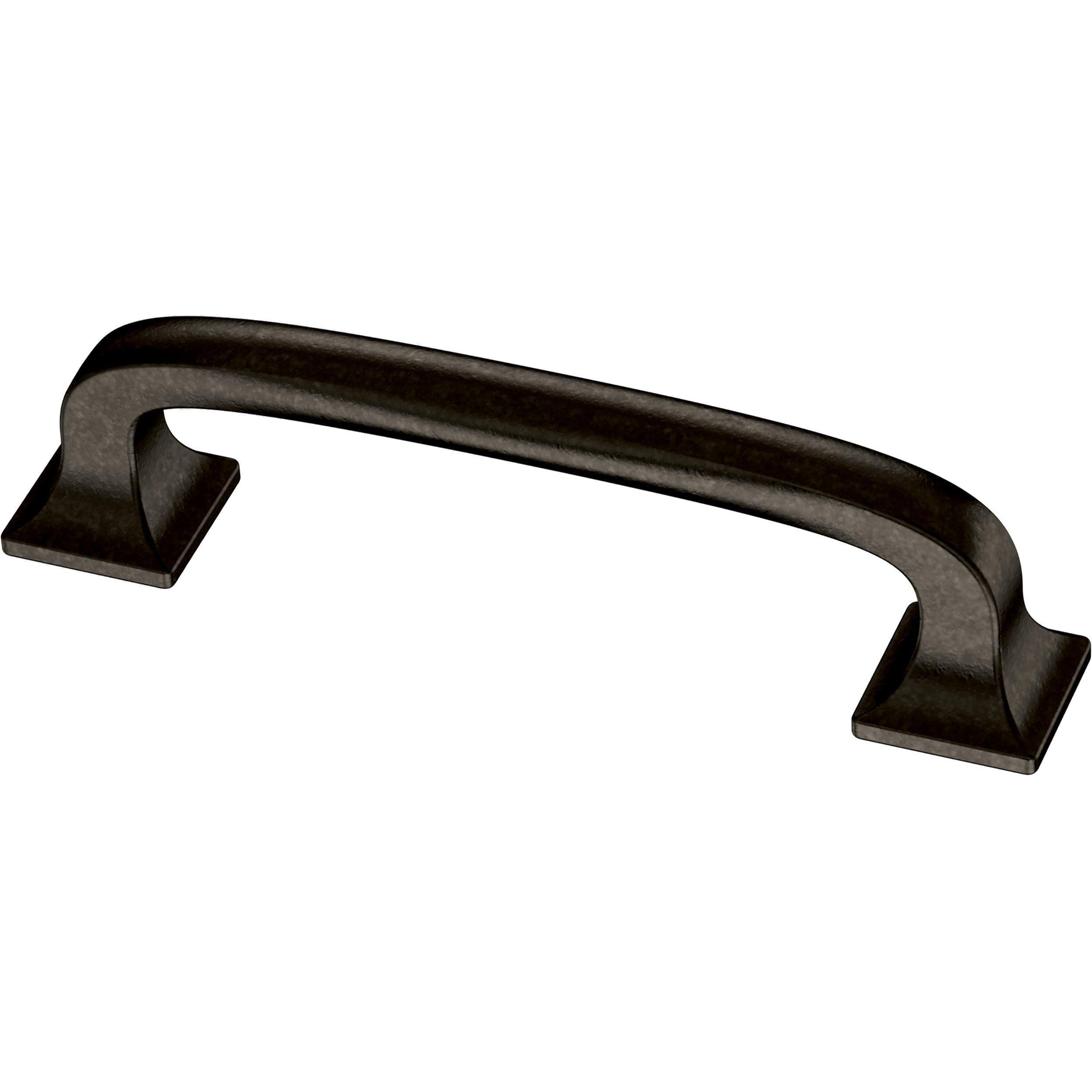Franklin Brass Lombard (1-Pack) Cabinet Handles 3" Hole Center Pulls | Soft Iron Hardware Kitchen Door, Drawers, Dressers, Furniture P29521-SI-C