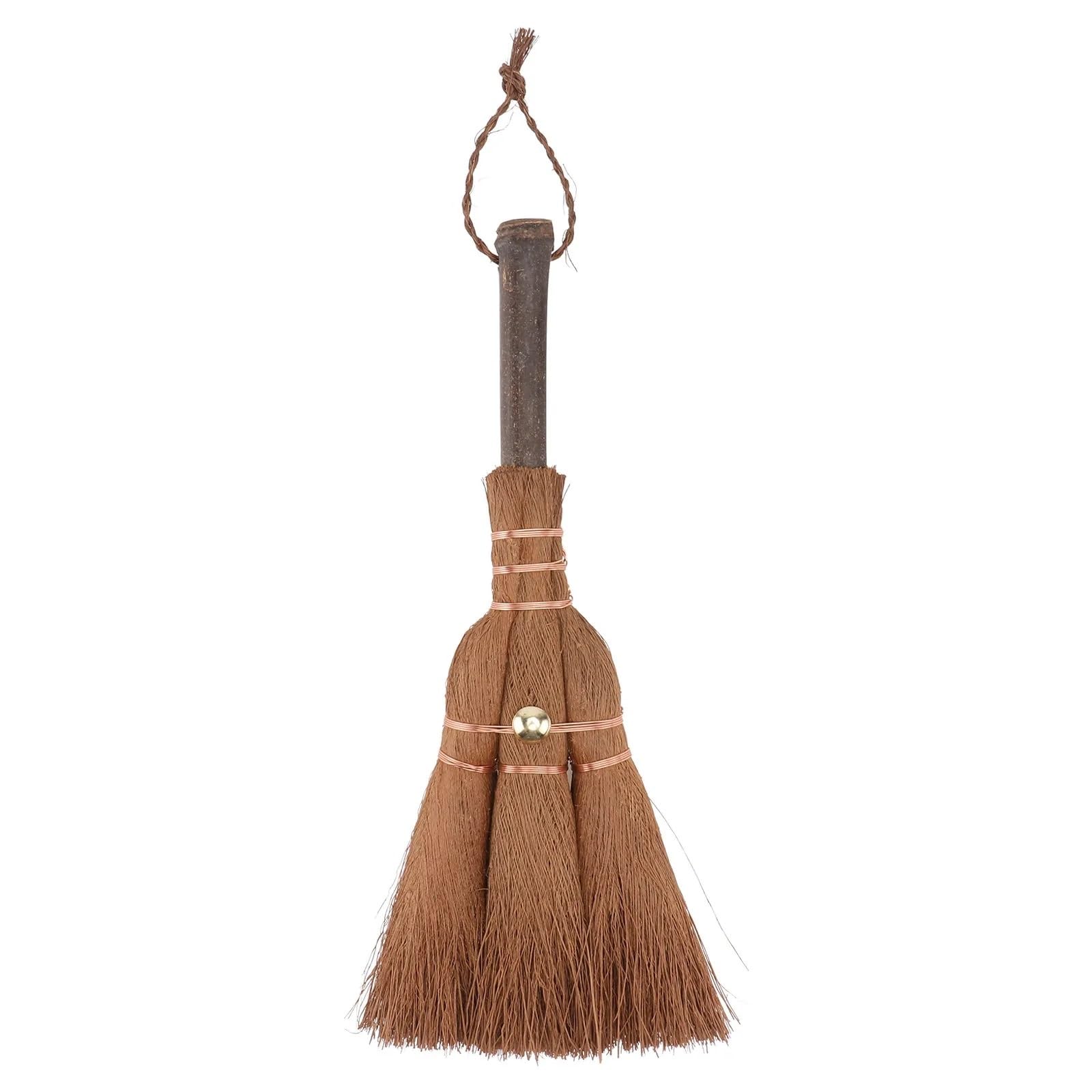 Palm Broom 1Pcs Brown Broom Mini Palm Multifunctional Household Cleaning Tool Lightweight Easy to Store