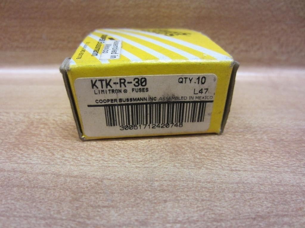 Bussmann KTK-R-30 Limitron Fuse KTKR30 (Pack of 10)