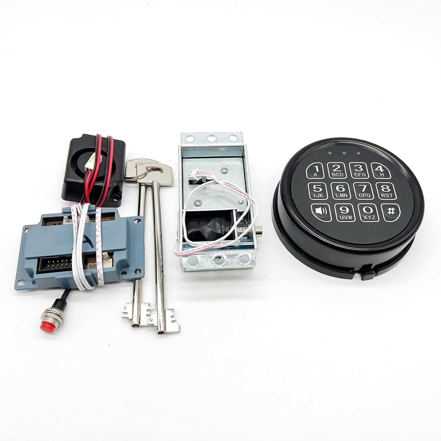 YOSEC Gun Safe Lock Replacement with Black keypad and Solenoid Override Key, Electronic keypad Lock for Safe Box and Vault Door - Image 4