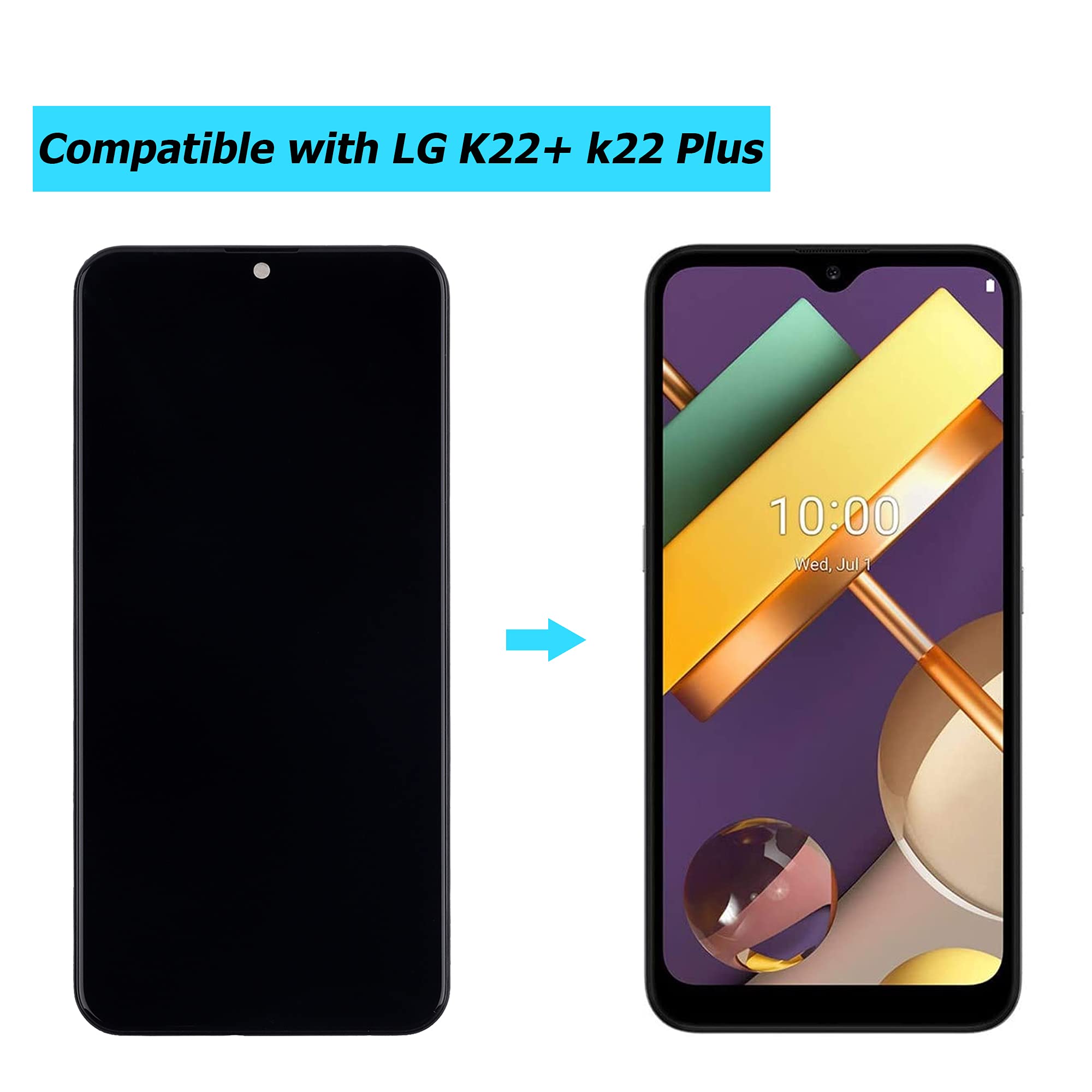 Amazon.com: Vvsialeek LCD Compatible with LG K22+ k22 Plus LMK200Z