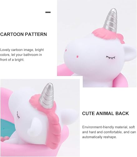 Miniatura 6 de Jabonera con diseño de animales de dibujos animados, caja de jabón de unicornio para el hogar, cocina, baño